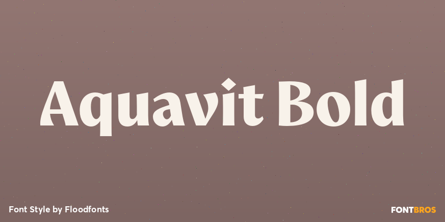 Aquavit Bold Poster