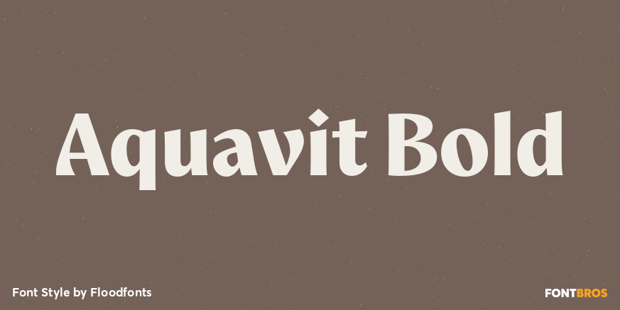 Aquavit Bold Poster