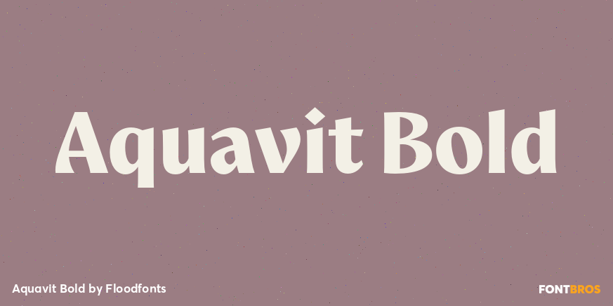 Aquavit Bold Poster
