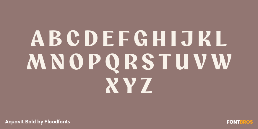 Aquavit Bold Font Poster #2