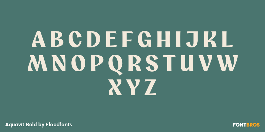 Aquavit Bold Font Poster #1