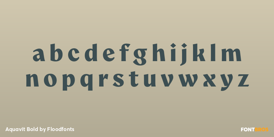 Aquavit Bold Font Poster #1