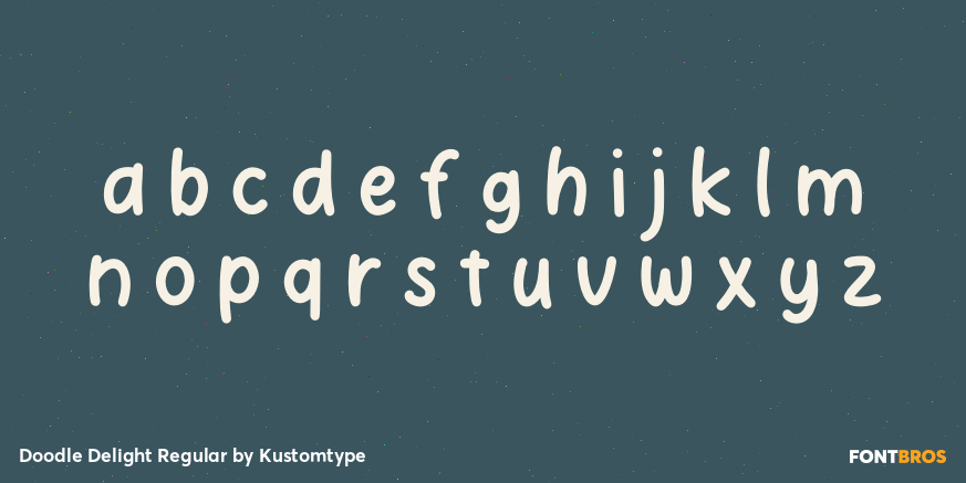 Doodle Delight Regular Font Poster #3