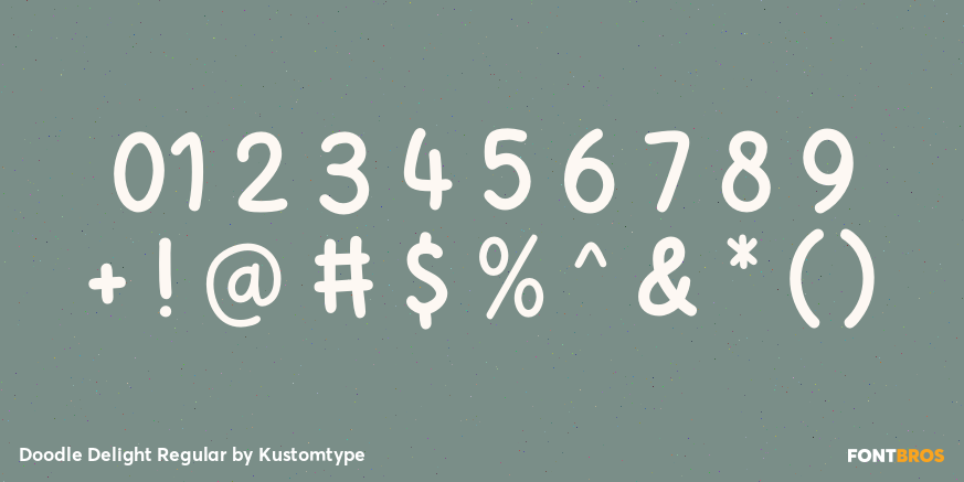 Doodle Delight Regular Font Poster #4