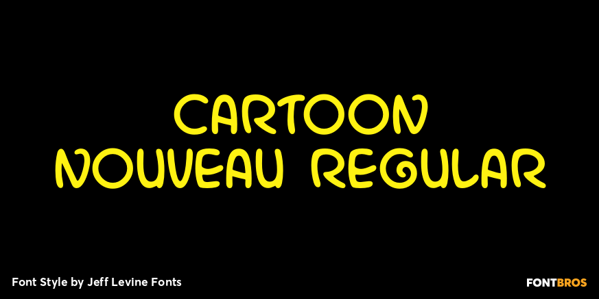 Cartoon Nouveau Regular Poster