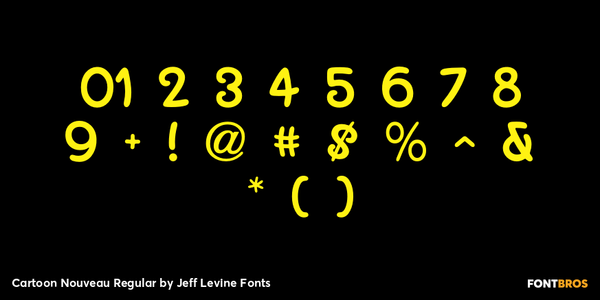Cartoon Nouveau Regular Font Poster #1