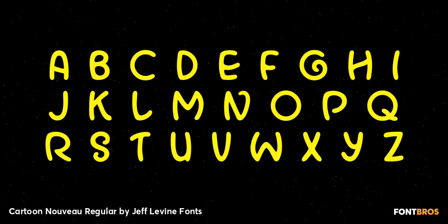 Cartoon Nouveau Regular Font Poster #3
