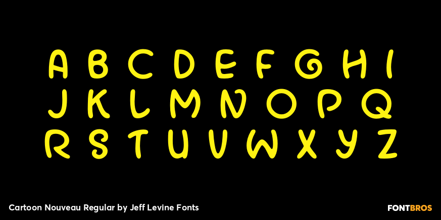 Cartoon Nouveau Regular Font Poster #1