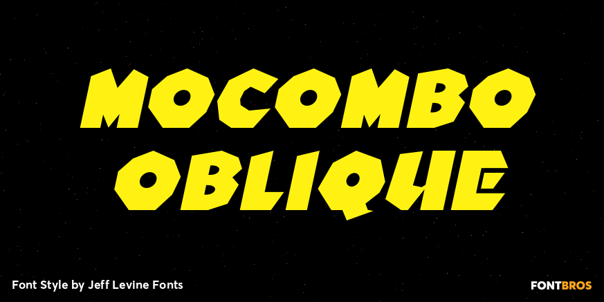 Mocombo Oblique Font Poster #1
