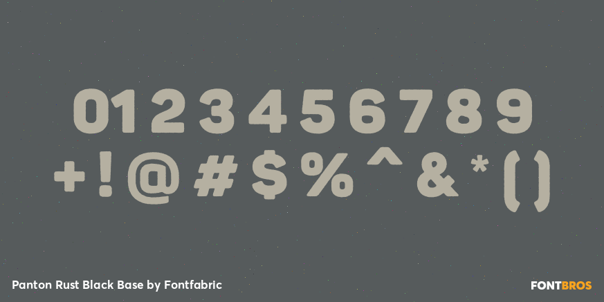 Panton Rust Black Base Font Poster #4