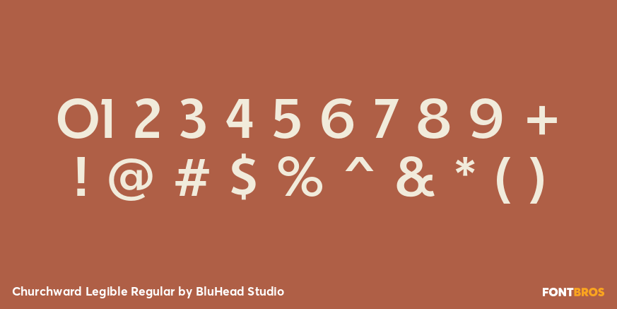 Churchward Legible Regular Font Poster #4