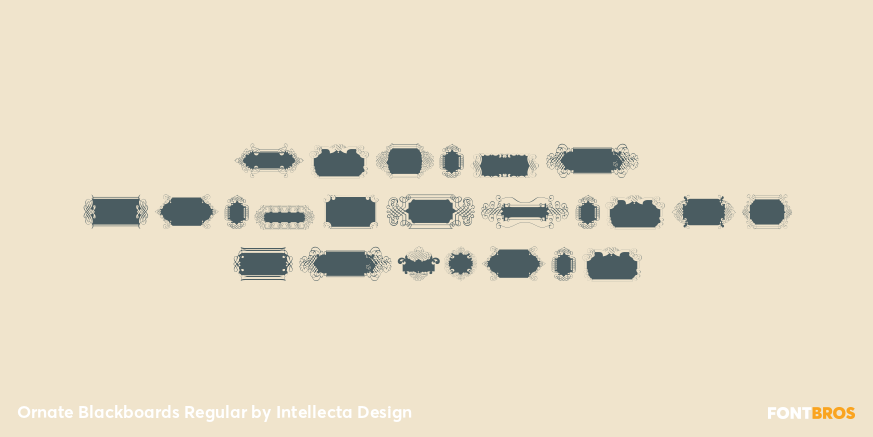 Ornate Blackboards Regular Poster