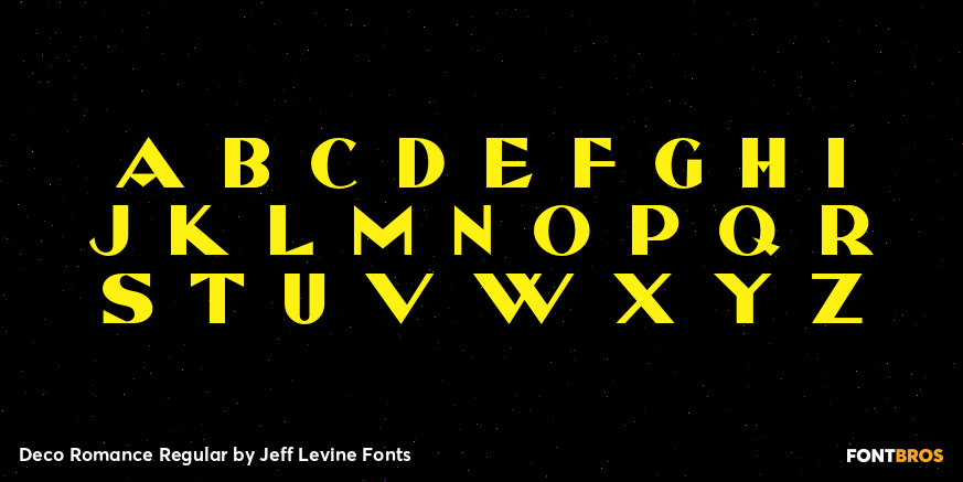 Deco Romance Regular Font Poster #3