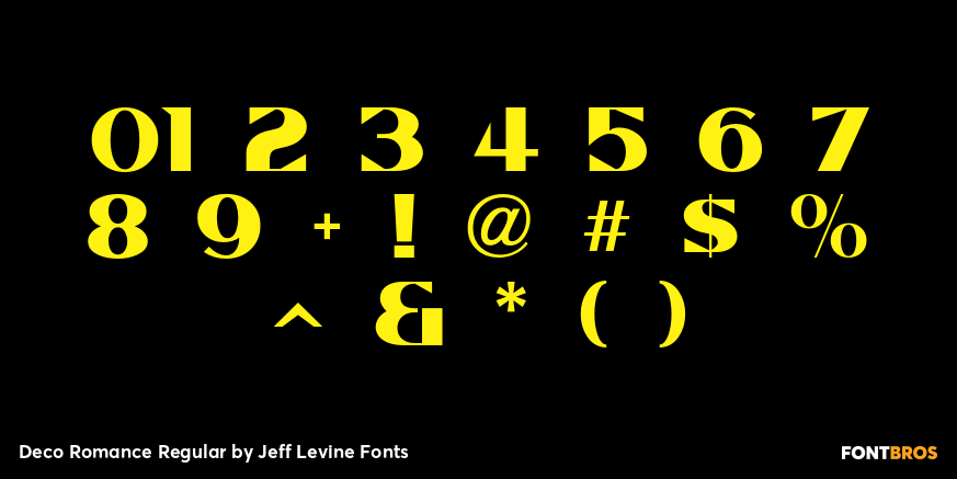 Deco Romance Regular Font Poster #4