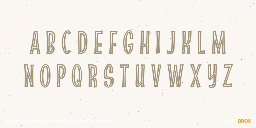 Absolutely Fabulous Inside Font Poster #3