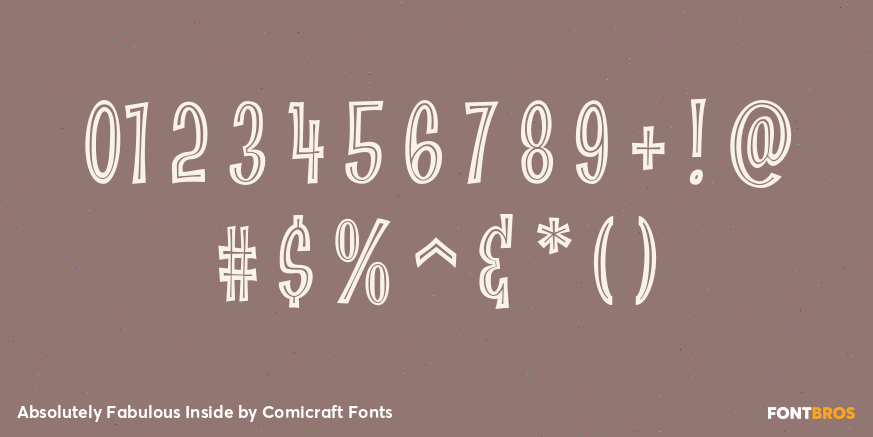 Absolutely Fabulous Inside Font Poster #4