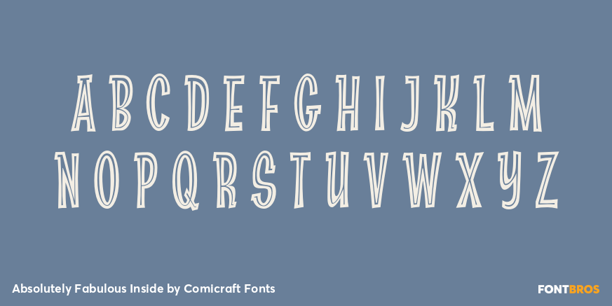 Absolutely Fabulous Inside Font Poster #2