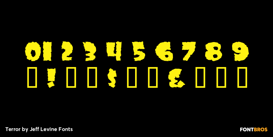 Terror Font Poster #4