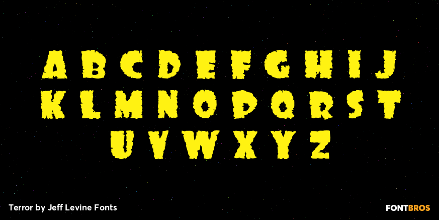 Terror Font Poster #2
