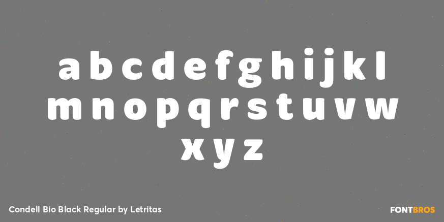 Condell Bio Black Regular Font Poster #3