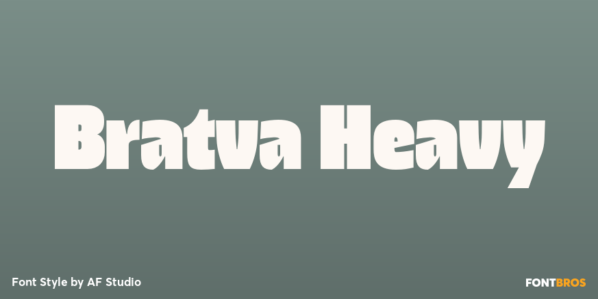 Bratva Heavy Font Poster #1