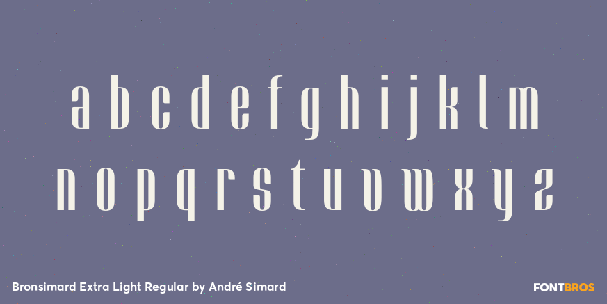 Bronsimard Extra Light Regular Font Poster #3
