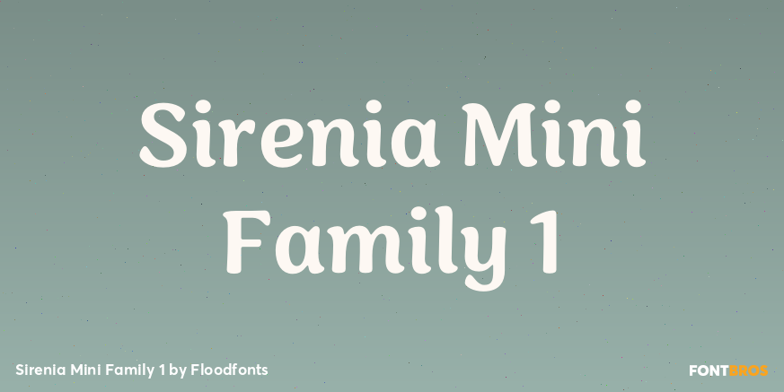 Sirenia Mini Family 1 Font Poster #1