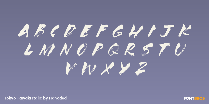 Tokyo Taiyaki Italic Font Poster #2