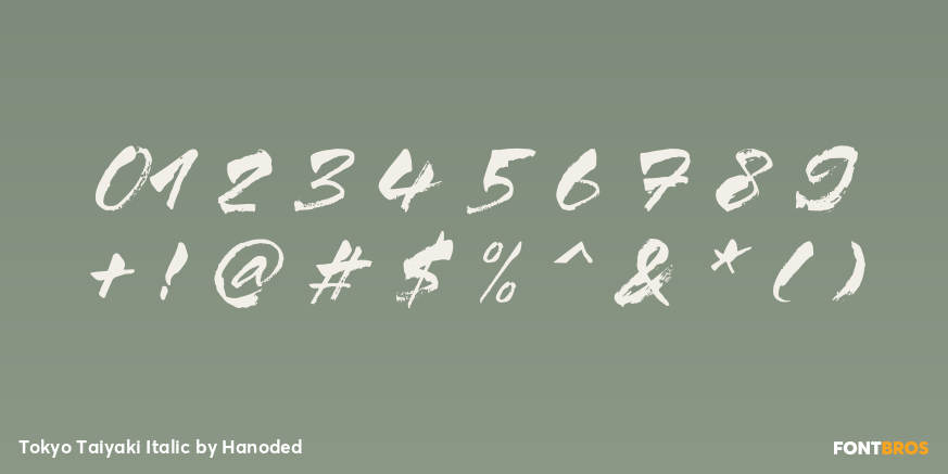 Tokyo Taiyaki Italic Font Poster #4