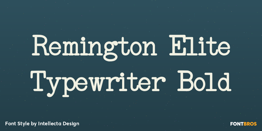 Remington Elite Typewriter Bold Poster