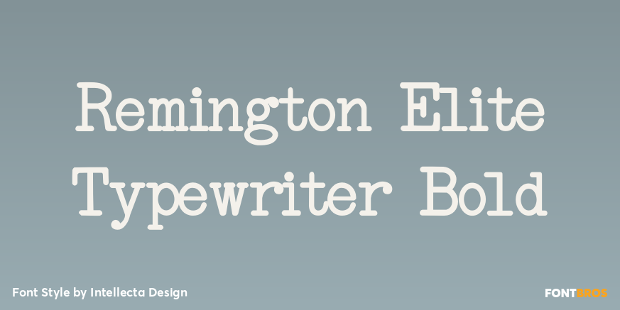 Remington Elite Typewriter Bold Poster