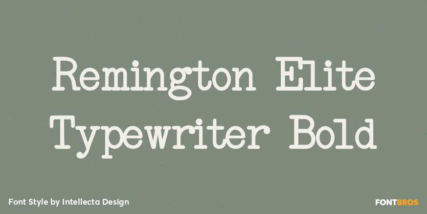 Remington Elite Typewriter Bold Poster