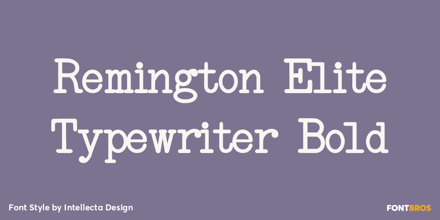 Remington Elite Typewriter Bold Poster