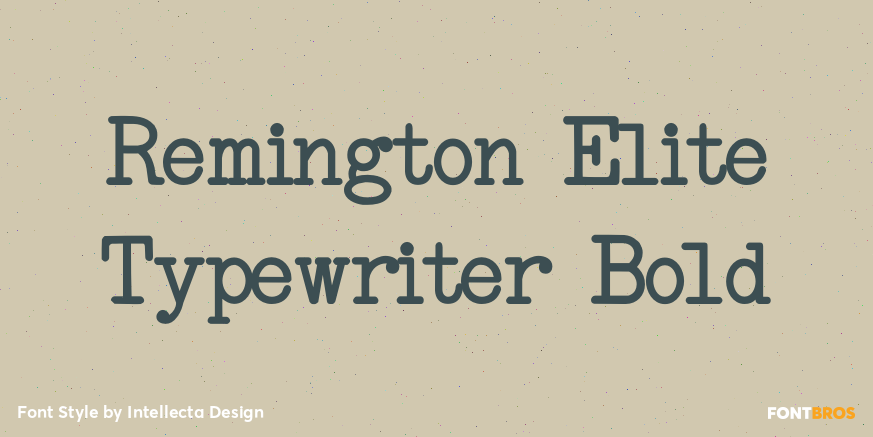 Remington Elite Typewriter Bold Poster