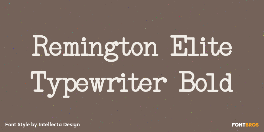Remington Elite Typewriter Bold Poster