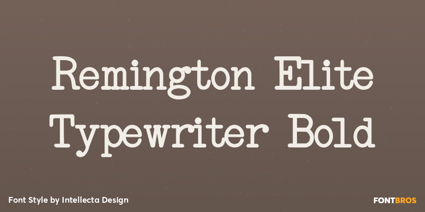 Remington Elite Typewriter Bold Poster