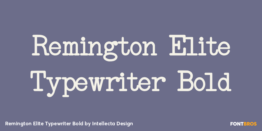 Remington Elite Typewriter Bold Poster