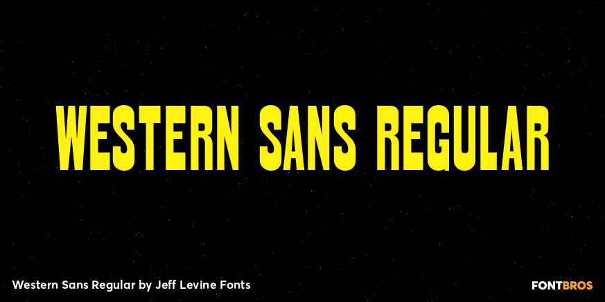 Western Sans Regular Font Poster #1
