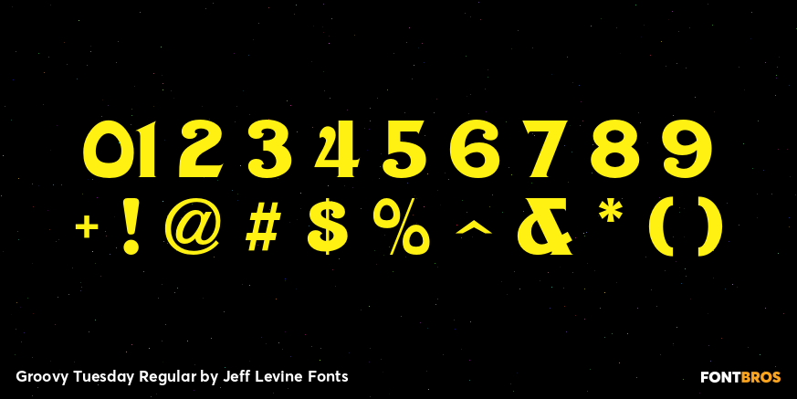 Groovy Tuesday Regular Font Poster #4