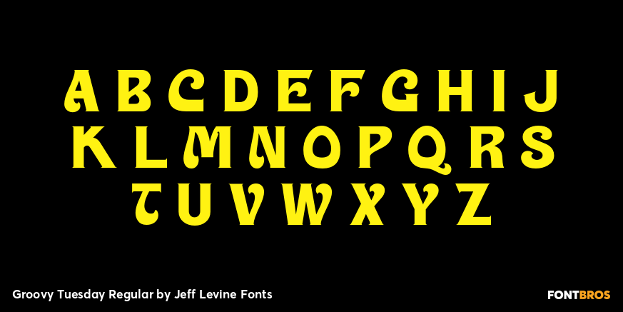 Groovy Tuesday Regular Font Poster #2