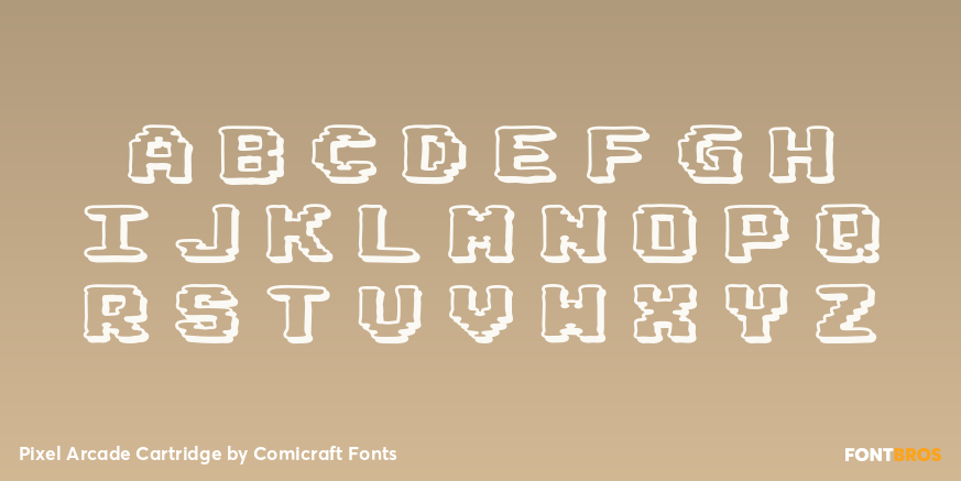 Pixel Arcade Cartridge Font Poster #3