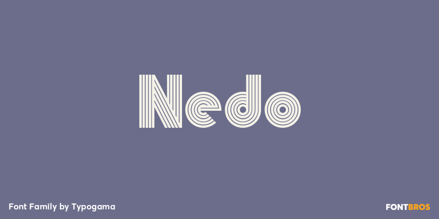 Nedo Font Poster