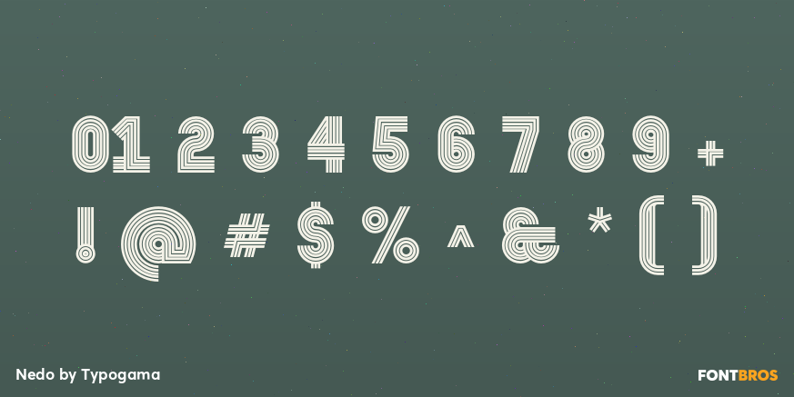 Nedo Font Poster #1