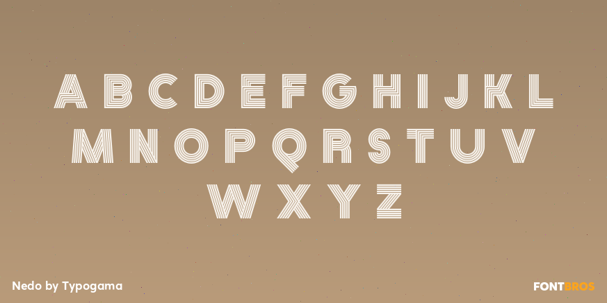 Nedo Font Poster #1