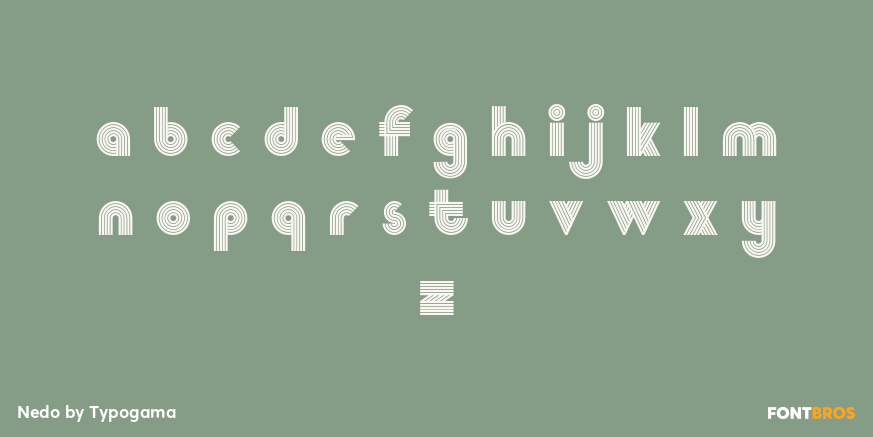Nedo Font Poster #1