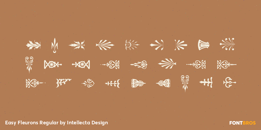 Easy Fleurons Regular Font Poster #2