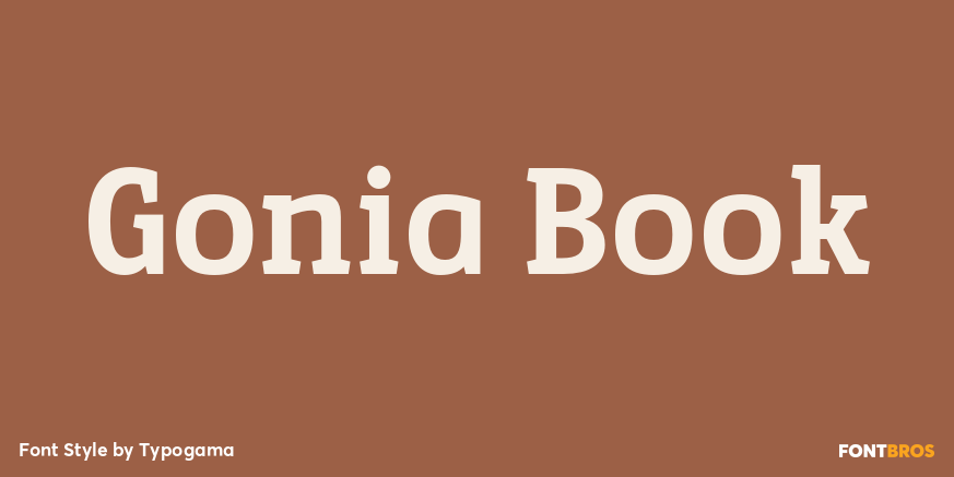 Gonia Book Font Poster #1