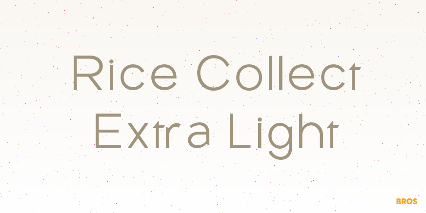 Rice Collect Extra Light Poster