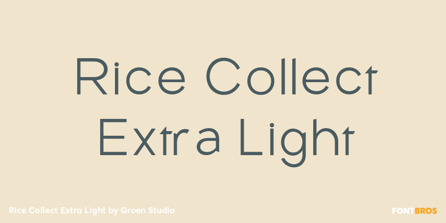 Rice Collect Extra Light Poster