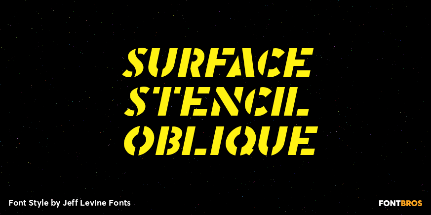Surface Stencil Oblique Poster